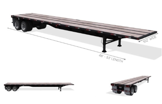 Flatbed dimensions